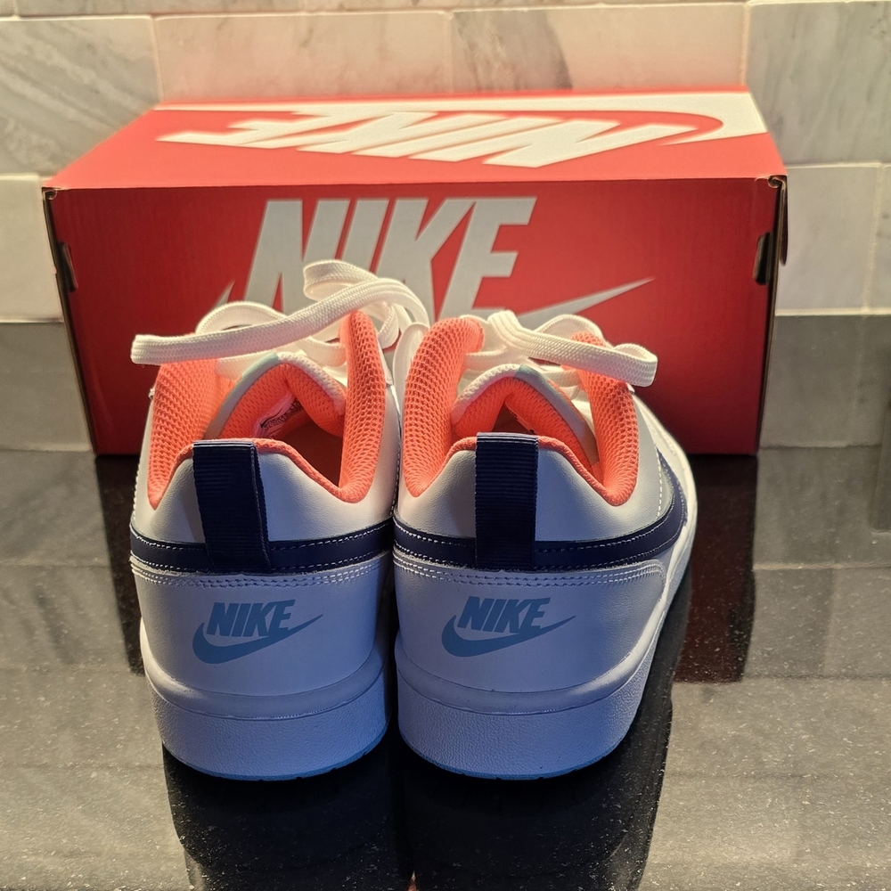 NIB Nike White and Blue Sneakers - Picture 6 of 8